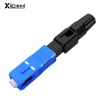 50/100pcs FTTH UPC/APC Single Mode Fiber Optic Quick Connector SC Quick Connector FTTH Tool Cold Connector Optical Adapter