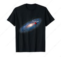 You Are Here Universe Galaxy Funny Men Women T-Shirt Clothing Gifts Leisure Short Sleeve Daily Comfortable Top