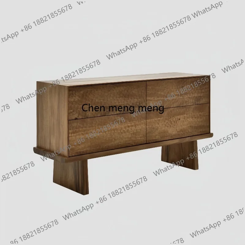 

Комод из массива дерева в ретро-стиле для гостиной, прихожей, дизайнерский шкаф для хранения