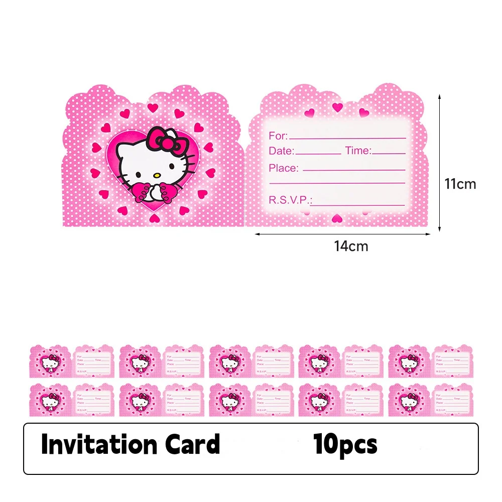 Hello Kitty Verjaardag Decoratie Wegwerp Servies Kitty tafelkleed Party Cup Plaat Servetzakken Babyshower Meisje Feestartikelen
