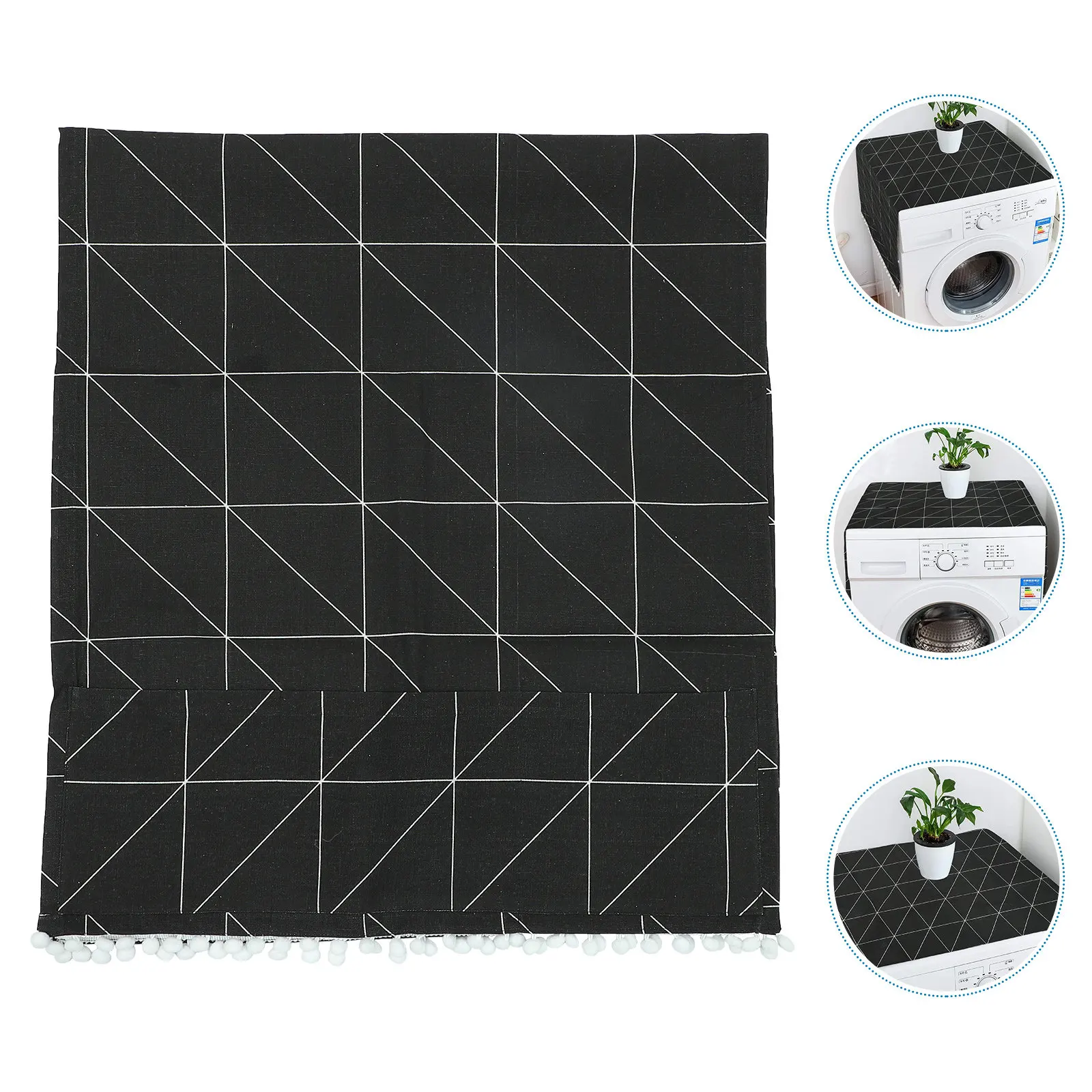 1Pcs Premium Refrigerator Tops Protective Cover Dust-Proof Elegant Design for Home Fridge Freezer Washer Tops Decorative