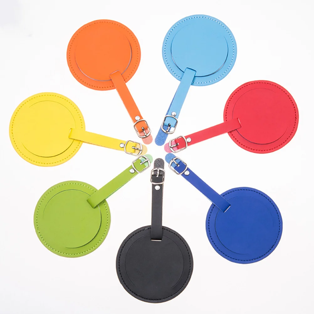 قطعتان من ملصقات تعريف الأمتعة ذات الألوان الزاهية لحقيبة السفر مع اسم عنوان الفضاء الأخضر #6