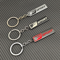 3D Metal Car Logo F SPORT Keychain For Lexus ES RX NX LS UX LM LX GX LC RZ IS CT GS RC HS SC TX 200 350 600 Keyring Accessories