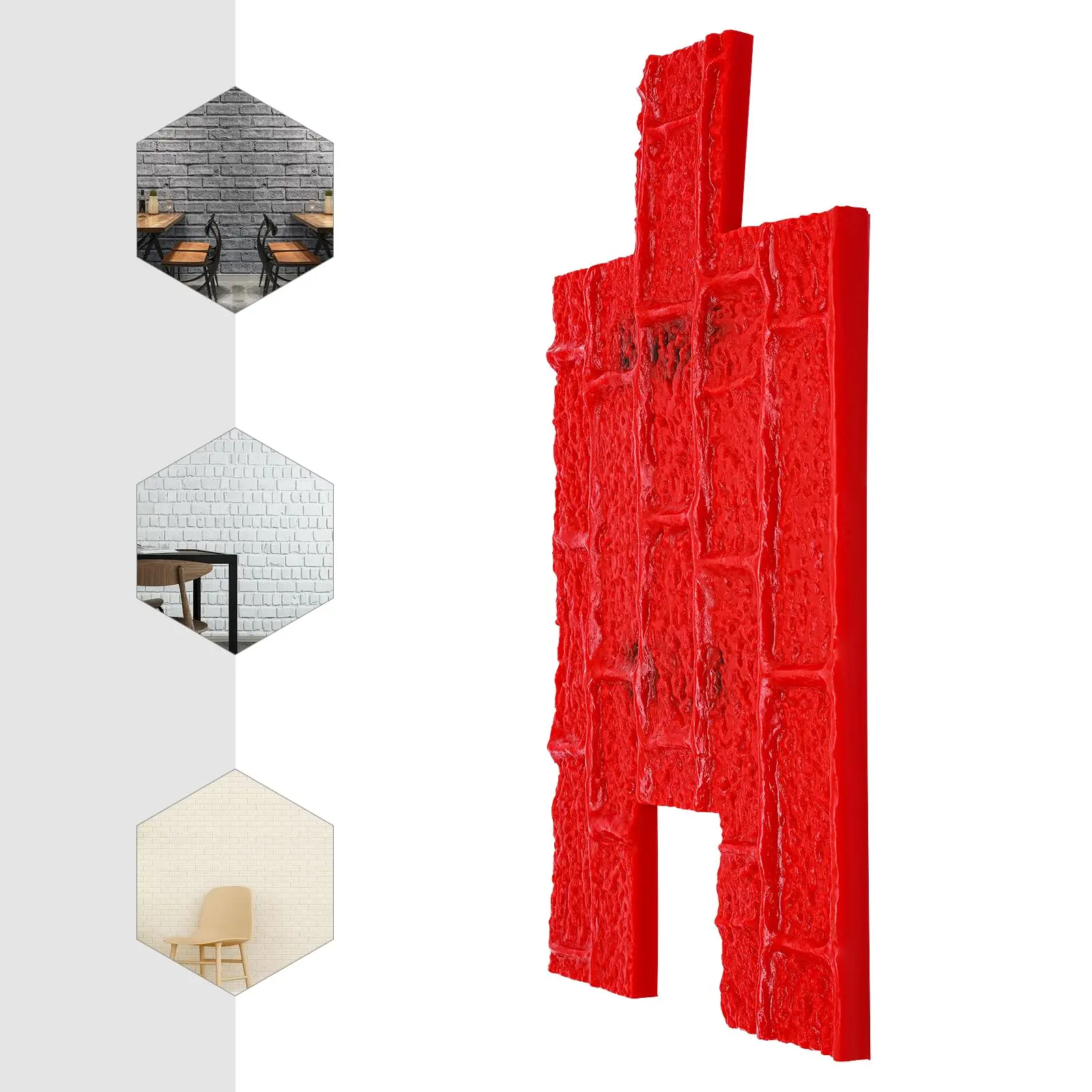 22.2*12 بوصة طوابع خرسانية سلسة أرضية خرسانية قالب ختم ملمس خرساني حصيرة مستطيلة بلاط الحجر الملمس الخرسانة Te