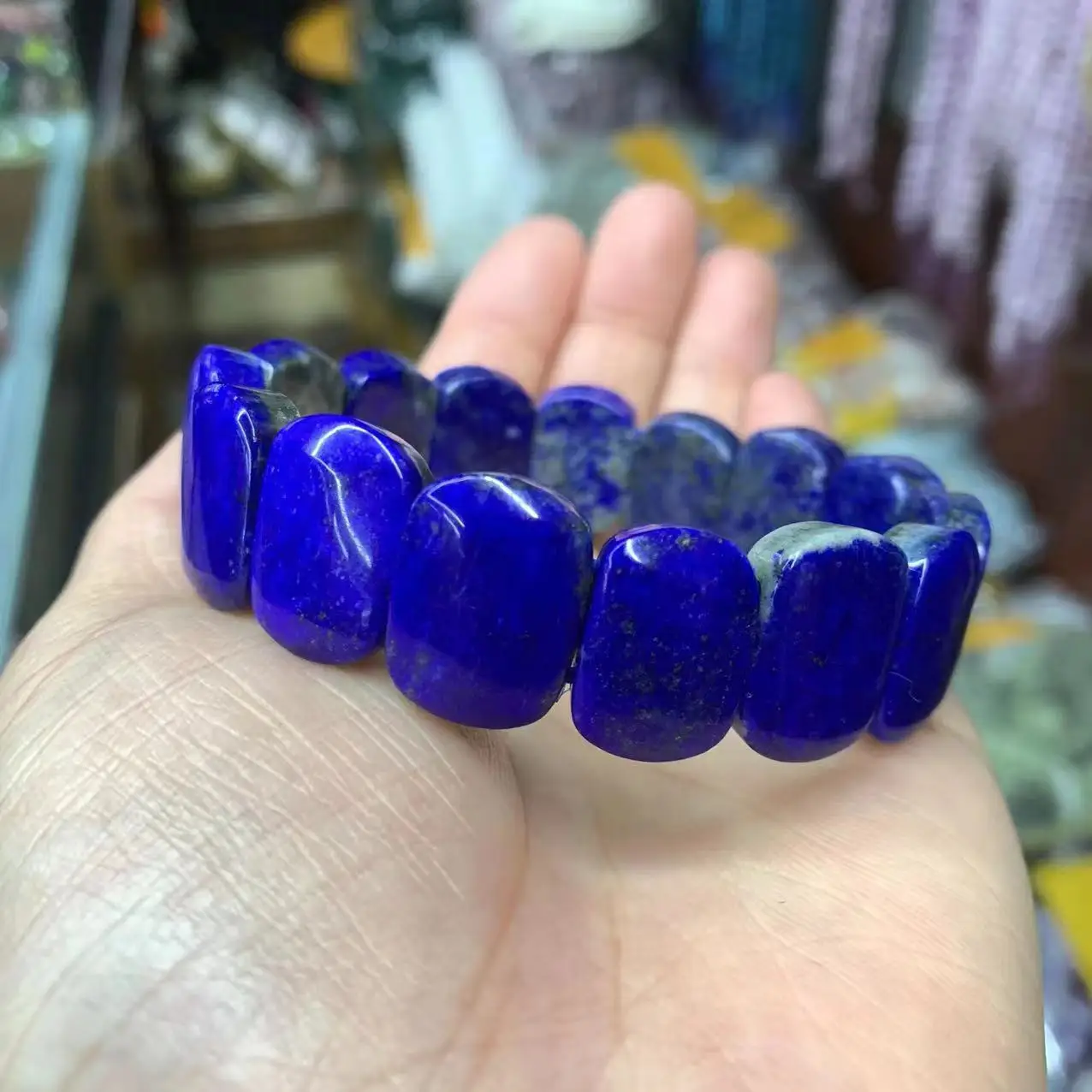 Good Quality Natural Lapis Lazuli Stone Bracelet About12×16mm Premium Jewelry Gemstones for Men for Women Gift Wholesale!