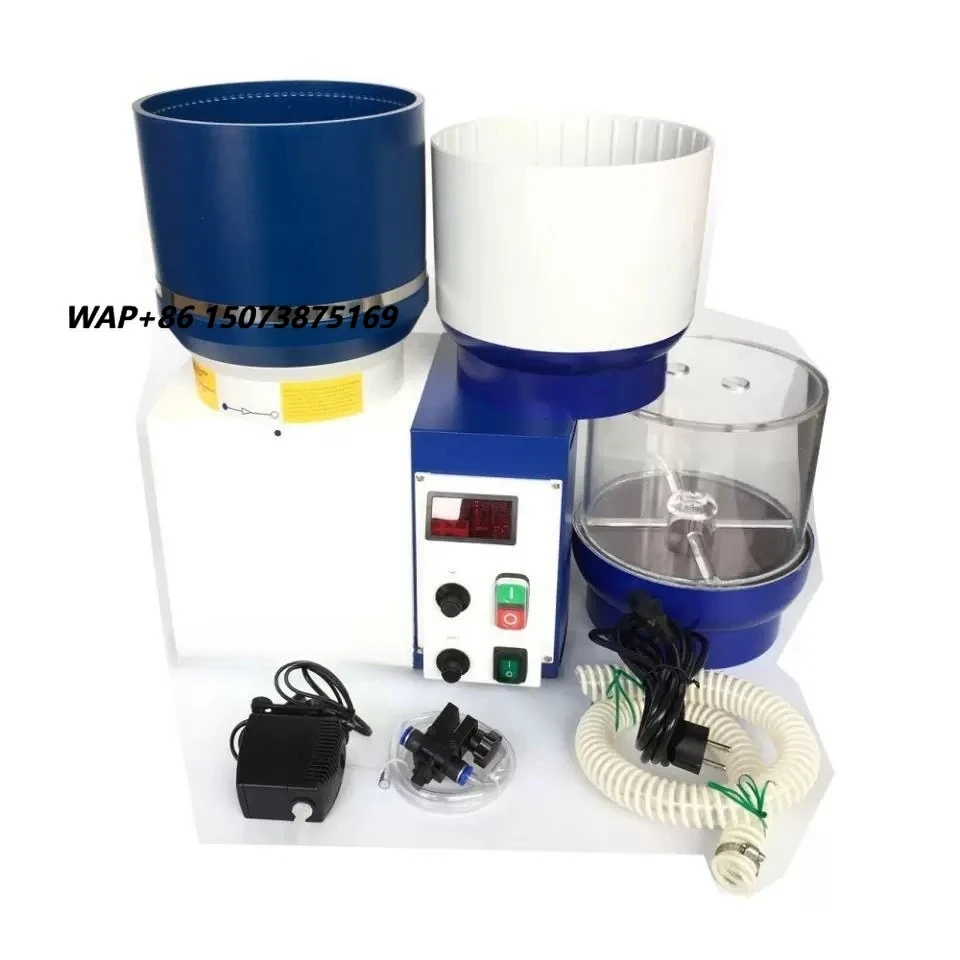 Fully Automatic Benchtop Wet & Dry & Magnetic 3 in 1 Vortex Jewelry Polishing Machine for Gold and Silver