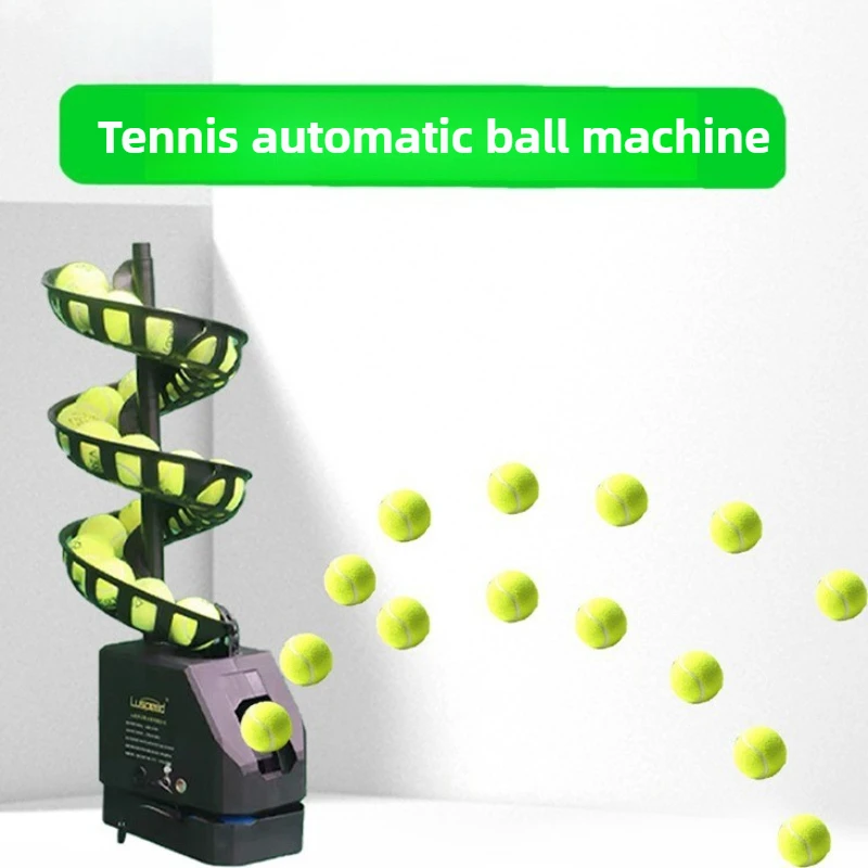 

Adjustable Tennis Throwing Machine Single Practice Tennis Ball Machine Plastic Serve Machines Professional Sports Equipment