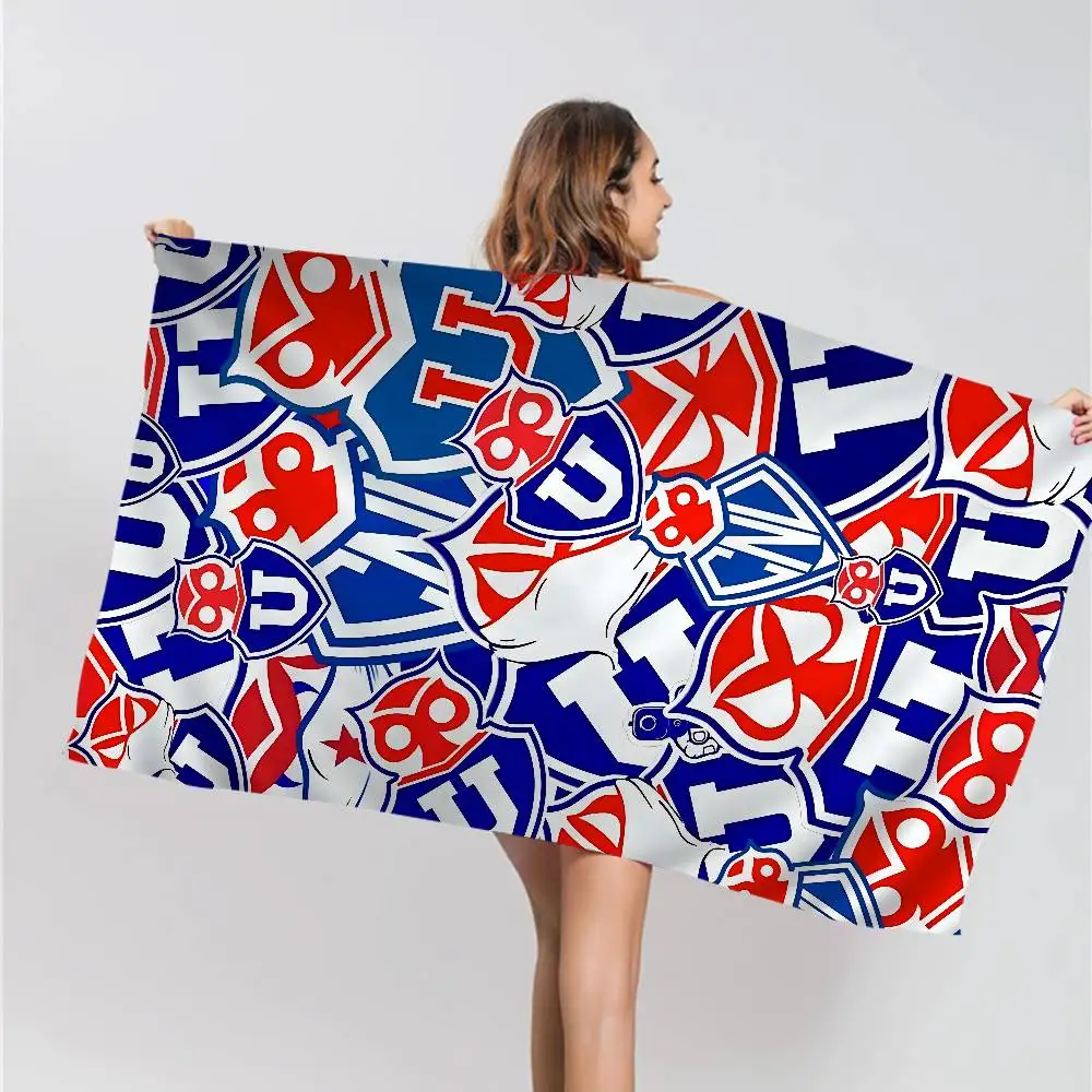 Chile U-University Logo Microfiber Printed Beach Towel Mountain Climbing Yoga Beach Swimming Running Absorbent Soft Towel