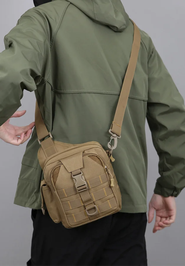 

Маленькая тактическая сумка через плечо в стиле милитари, камуфляжная сумка через плечо, уличный набор инструментов, сумка для хранения, кемпинга, пешего туризма, рыбалки, поясная сумка, сумка