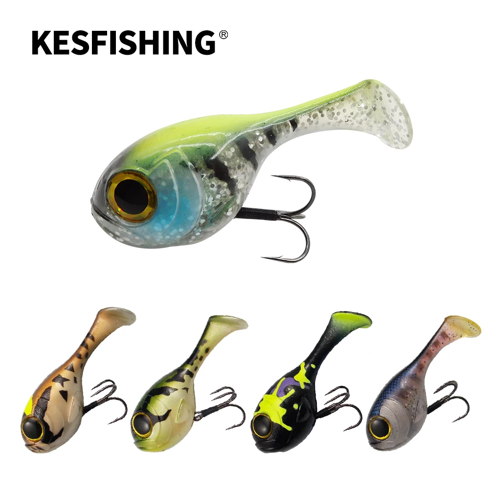 KESFISHING Soft Lure Balloonfish 82mm 1pcs High Quality Deraball Artificial Silicone Bait with Hook For all Fish Fishing Tackle