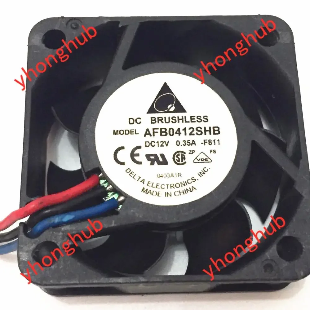 

Delta Electronics AFB0412SHB F811 DC 12V 0.35A 40x40x15mm Server Cooling Fan