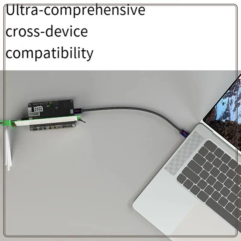 

Reliable-For Easy Jun Thunderbolt3/4 Notebook Graphics Docking Station Multi-Functional Convenient Graphics Docking Station, Dur