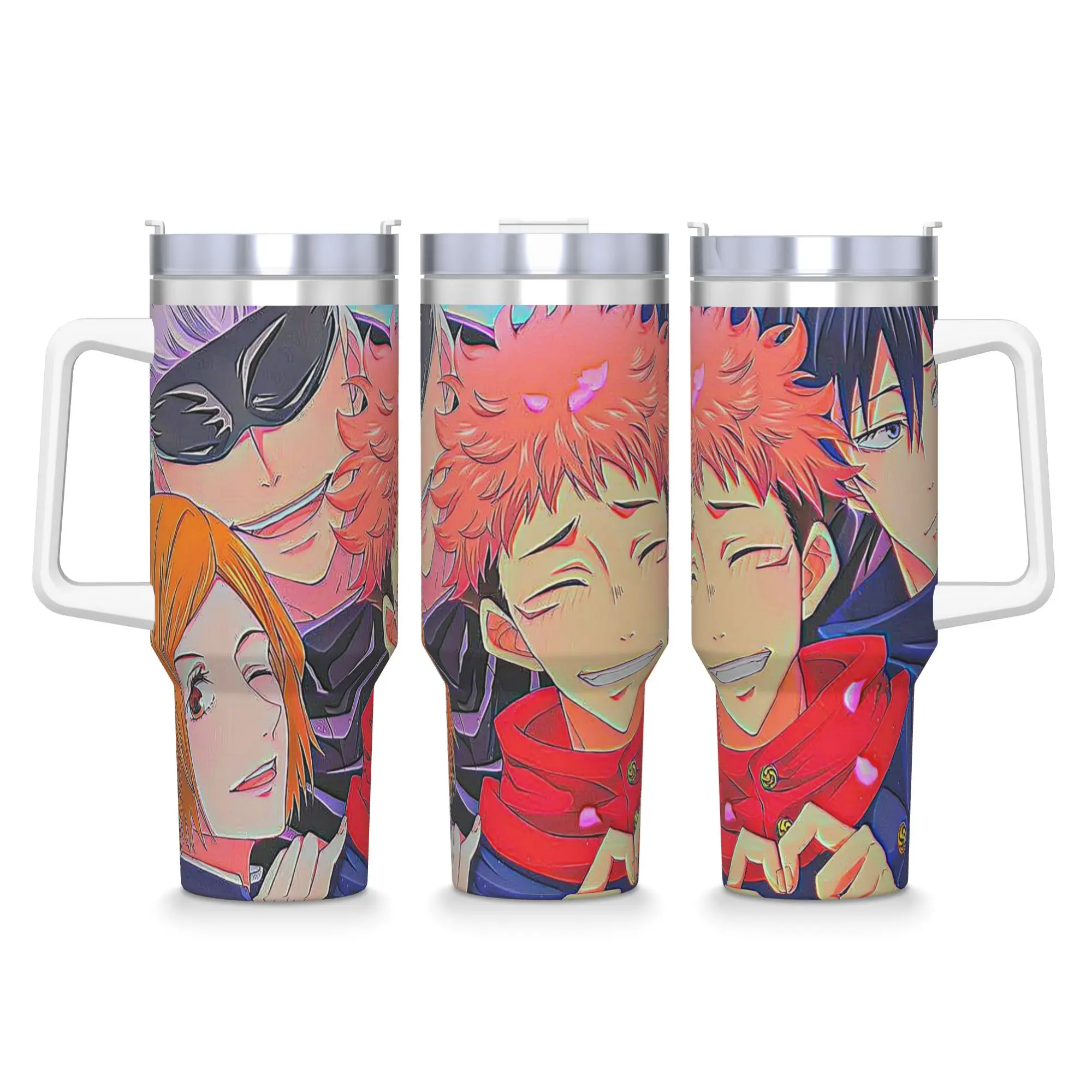 Stainless Steel Tumbler Anime Juju Characters Mugs Cup With Straws  Travelist Cold and Hot Water Bottle Large Thermal Mug