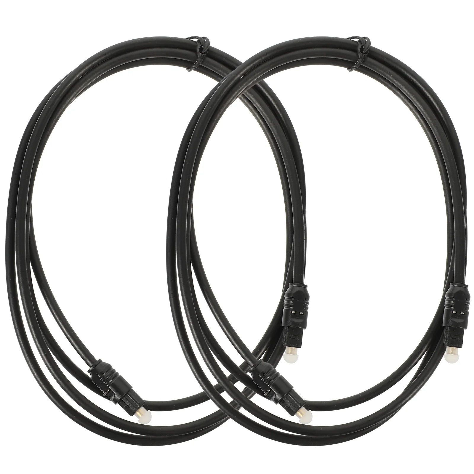 

2pcs Optical Audio Cable 4mm Square Interface Gold Plated Connector PMMC Fiber Smooth Transmission Stable Signal HD Sound