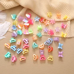 10PCS Fashion Shiny Colorful Star Heart flower Mini Shark Hair Clip Claw For Women girl Hairpin Barrettes Hair Accessories