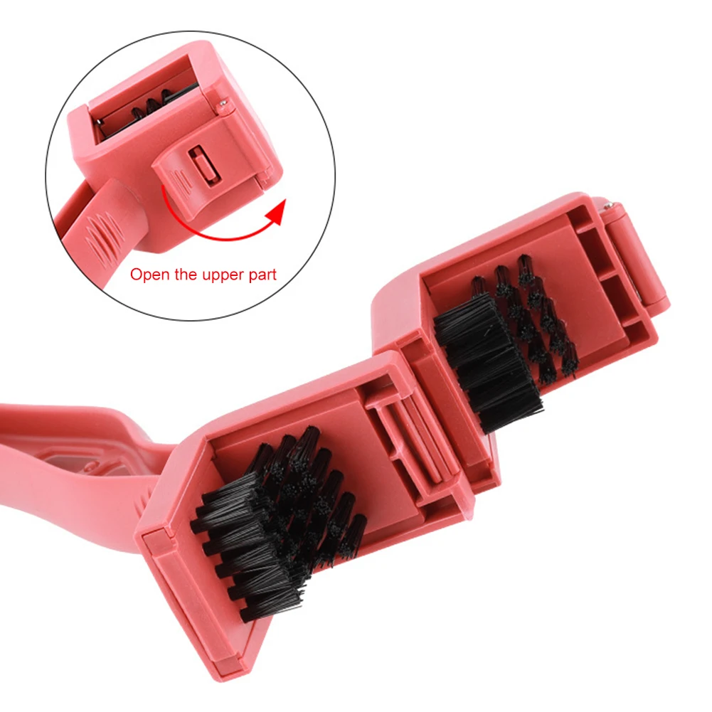 Brush Scrubber Motorcycle Cleaning Brush Bicycle Chain Cleaner Motorcycle Chain Maintenance Cleaning Brush Bicycle Chain Washer