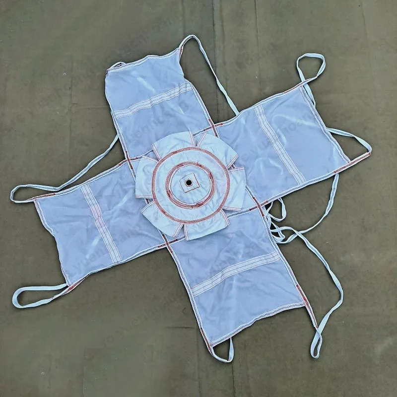 1PCS 90x31cm Cross-shaped Small Parachute Deceleration Water Anchor Parachutes Canopy Toys Protection Projectile Pilot Chute