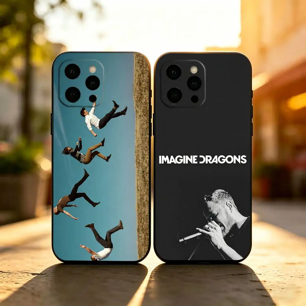 

Rock Imagine D-Dragons Band Phone Case Soft Silicone black For IPhone 17 16 15 14 13 12 11 X XR Plus Pro Max Plus