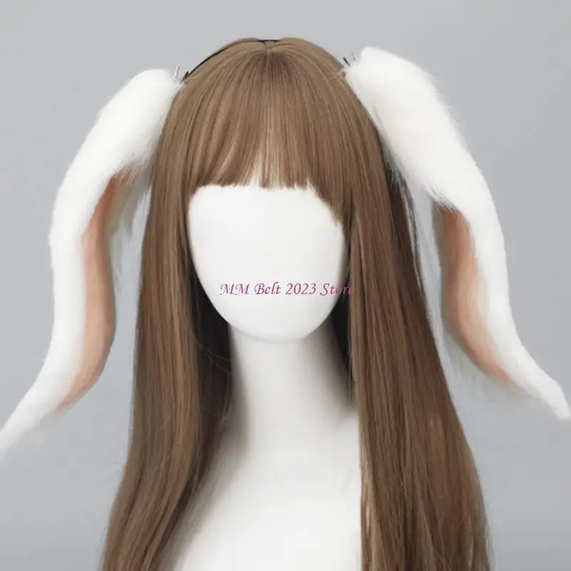 49ME COSPLAY sexy fascia per orecchie animale peloso sexy carnevale festa fatta a mano costume da festa peloso diavolo