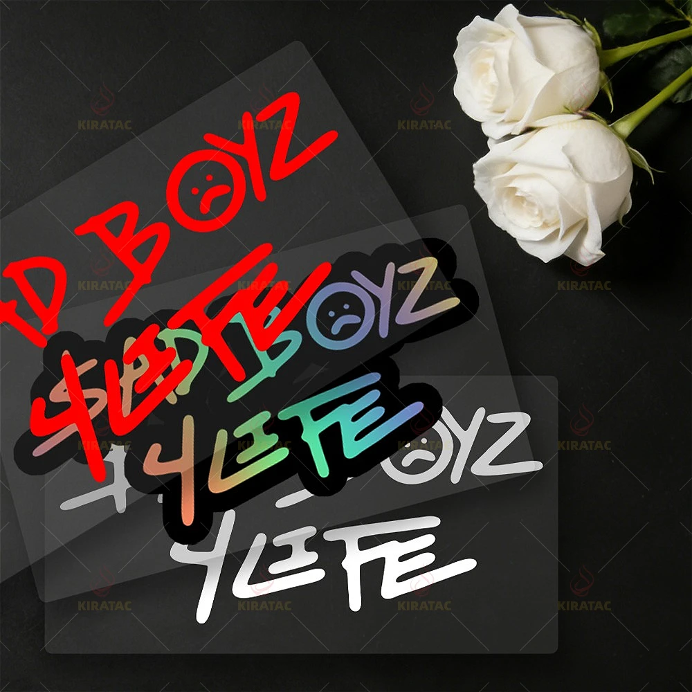 

1PC "Sad Boyz 4 Life" Vinyl Sticker, Waterproof Decal for Bike, Multi Colors
