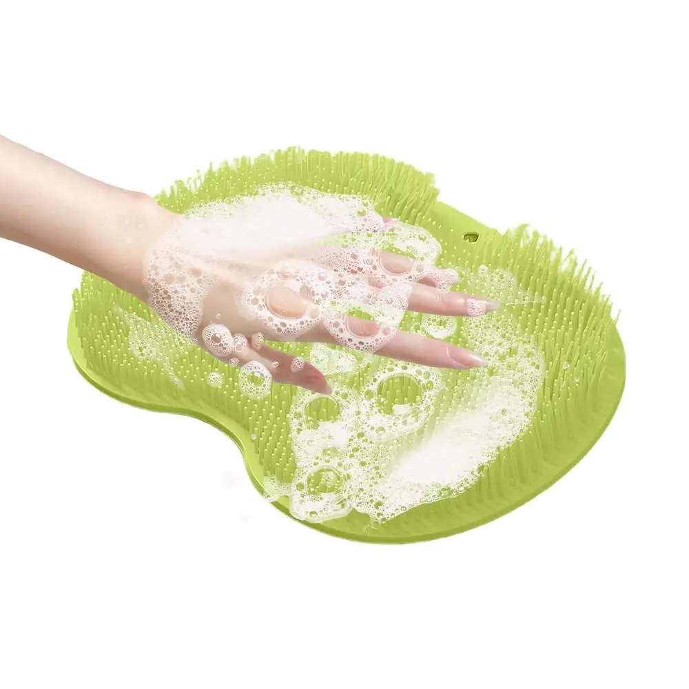 Wäscher Dusche Massage Pad Silikon Dusche Wand Montiert Rücken Massage Wiederverwendbare Reinigung Pinsel Dusche Füße Waschen Matte Waschmaschine – Detail 4