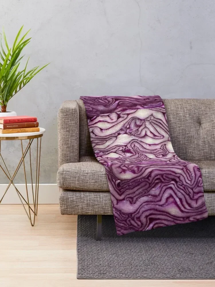 Red cabbage Throw Blanket Moving Loose Blankets Sofas Of Decoration Soft Big Blankets