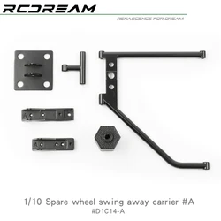 RCDream 1/10 Spare Wheel Swing Away Carrier #A / Spare Wheel Tire for 1/10 1/8 RD110 RD90 RC4WD D90 RC Crawler Upgrade #D1C14-A