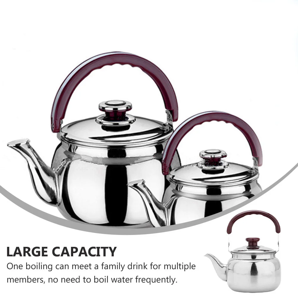 

750Ml Stainless Steel Whistling Kettle Retro Stovetop Tea Pot For Gas Induction Cooker Sounding Water Kettle Household