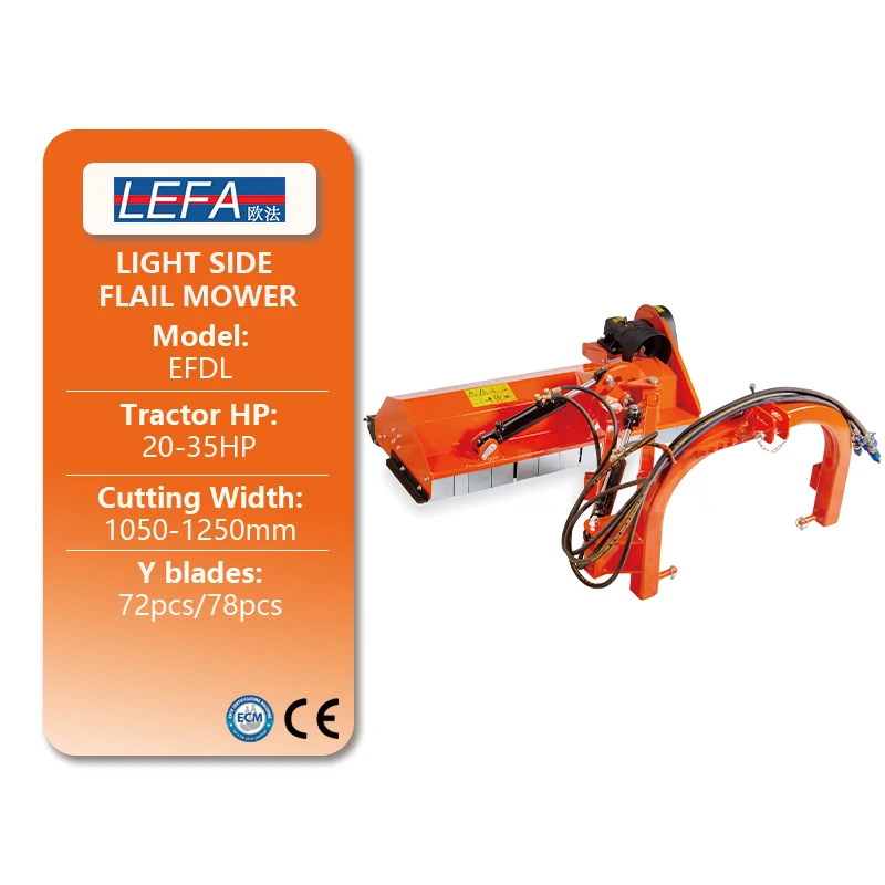 

Lefa High Productivity Light Grass Flail Mower Hydraulic Verge Mulcher Light Side Flail Mowers