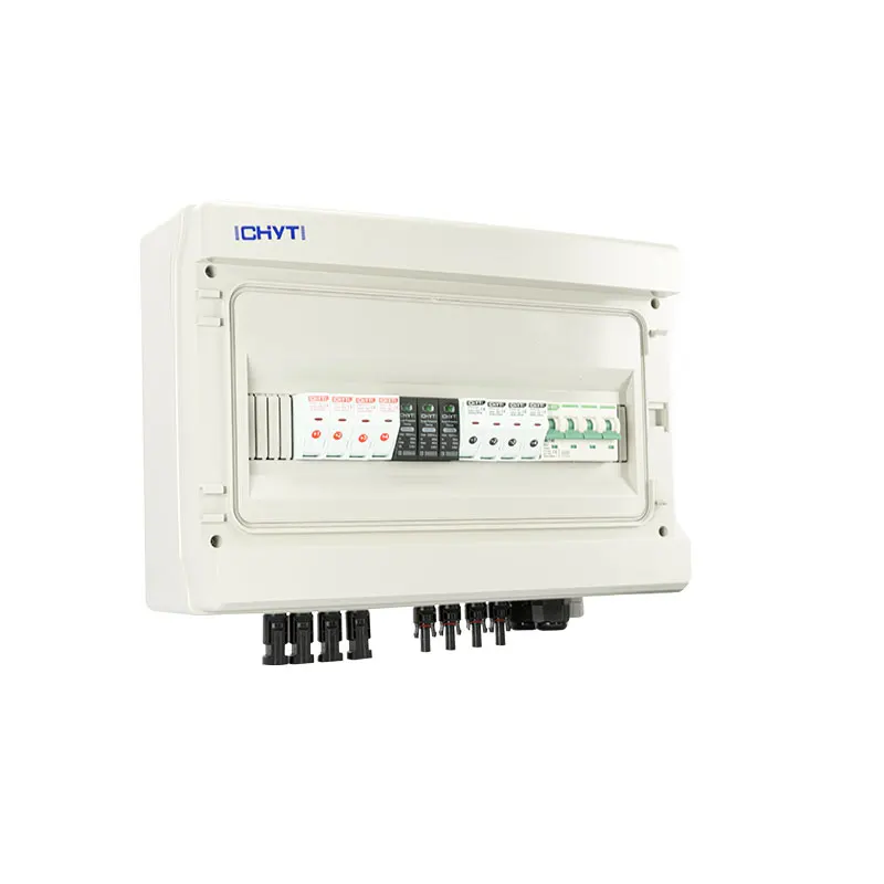 Caja combinadora de disyuntor 4 en 1 para panel solar, 1000V, IP65, CC, nuevo diseño