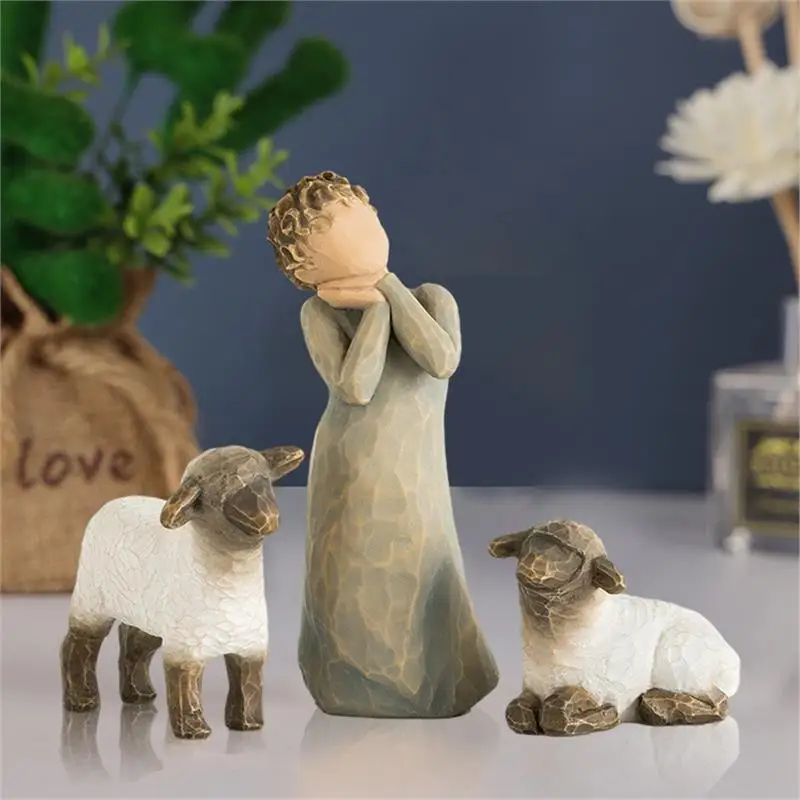 

Трансграничные горячие продажи Cisas Nativi Сцена Смола Crt Футболка Набор Независимая станция Орнамент Дисплей