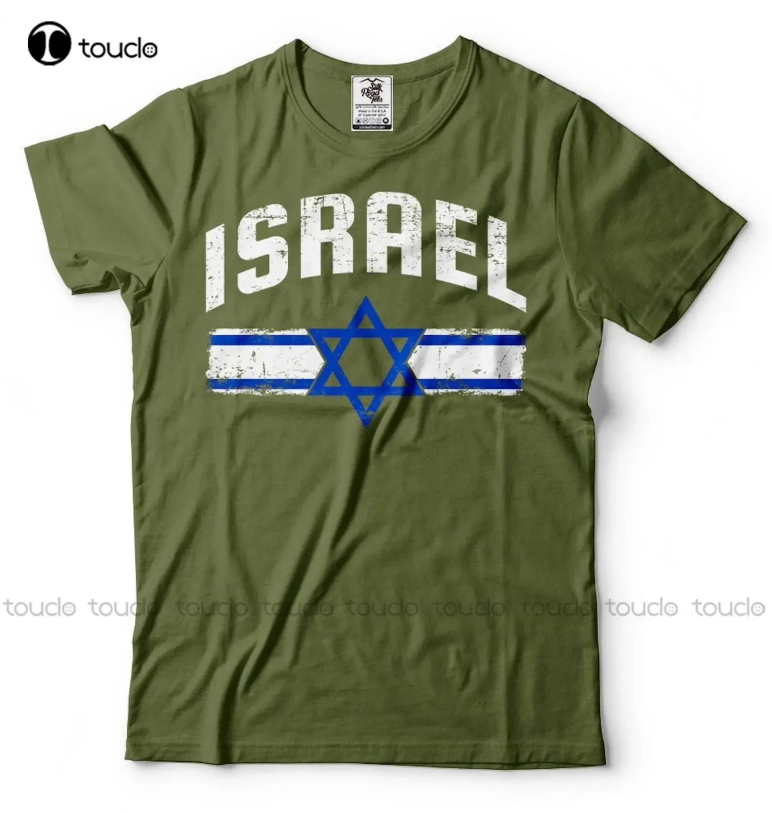 Israel Flag T-Shirt Israeli Diaspora Nationality Patriotic Star Of David Tee Shirt Athletic Shirts Women Xs-5Xl Printed Tee