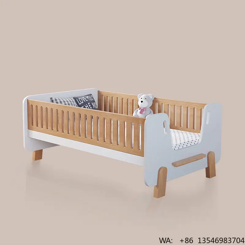

Solid Wood Montessori Bed Frame, Double Bed and Children's Bed, Bedroom, School, Hotel, Outdoor, Modern Design