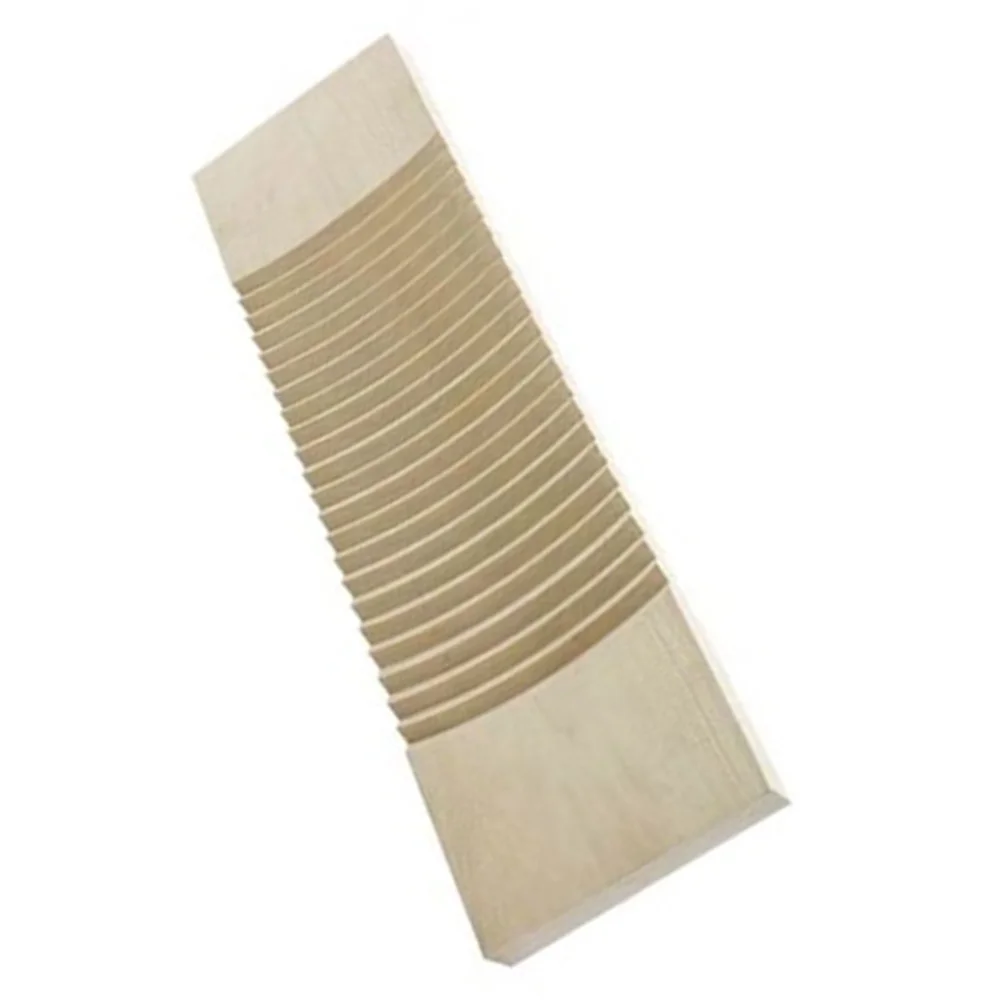 

Wooden Washing Board Double Sided Corrugated Natural Solid Wood Durable Handheld Manual Washboard Clothes Cleaning Tool Laundry