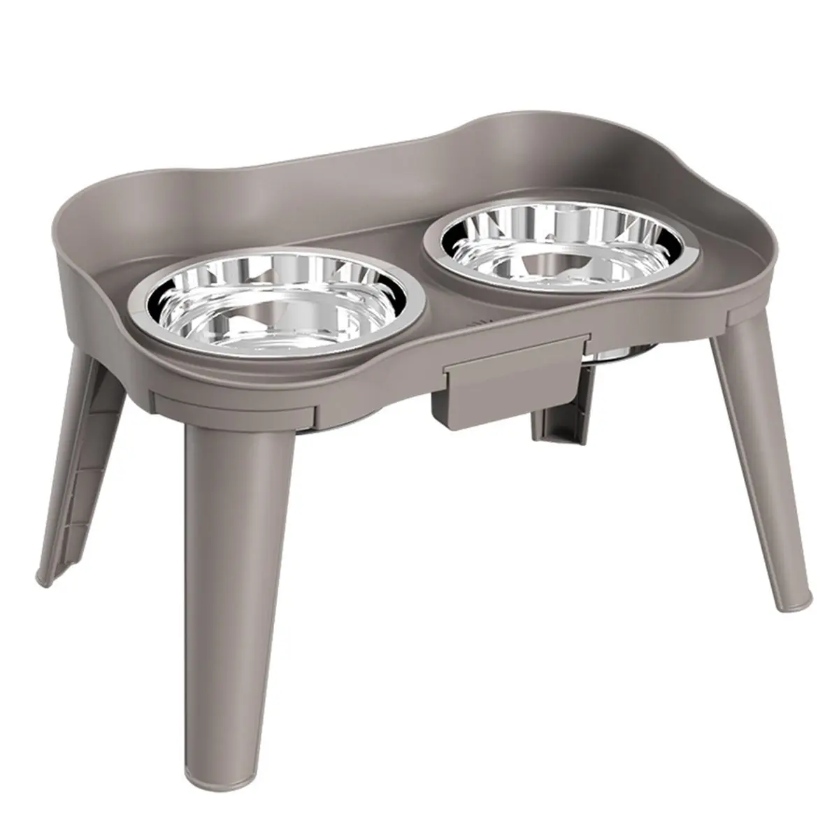 ABDD HOT  Spill-Proof Dog Water Bowl with Raised Feeder Stand for All Dog Breeds