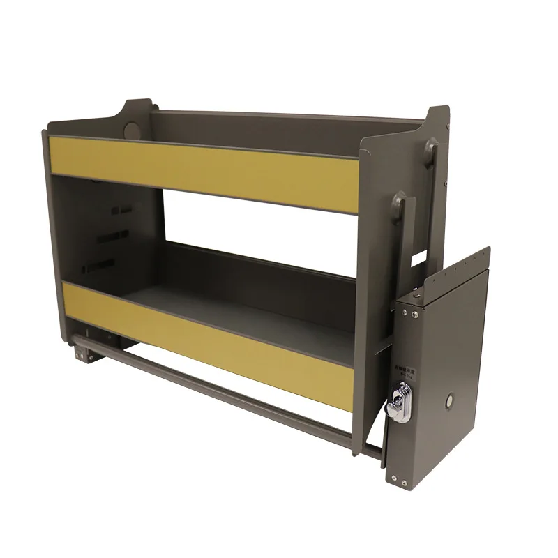 

Aluminum alloy plate lift basket cabinet storage rack hanging cabinet lower pull frame double-layer damping seasoning basket