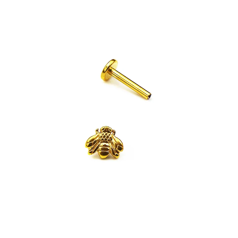 Cute Tiny Bee Labret Piercing Cartilage Earring