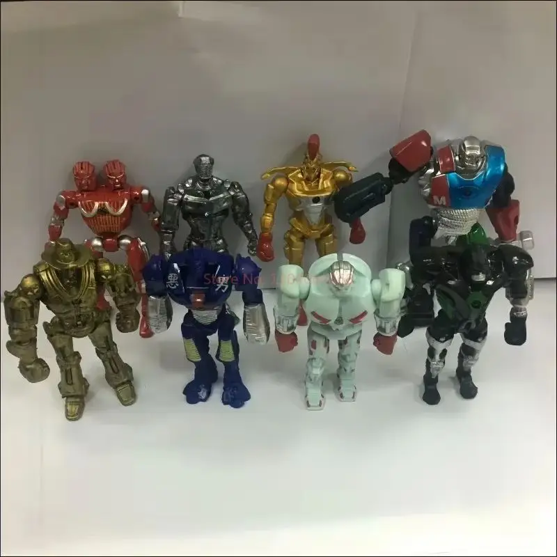 13cm Hot 8pcs/Set Real Steel Zeus Atom Midas Adam Raider Robot Model Toys Gift Action Figure Hobby Decoration Doll Toys Ea30-20