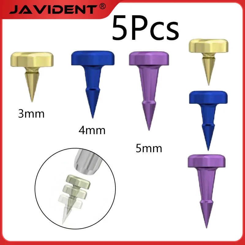 

5 шт., мембранные анкеры для зубных имплантатов, позиционирующие винты, непоглощающая мембрана, титановые анкеры, одноразовые для полости рта