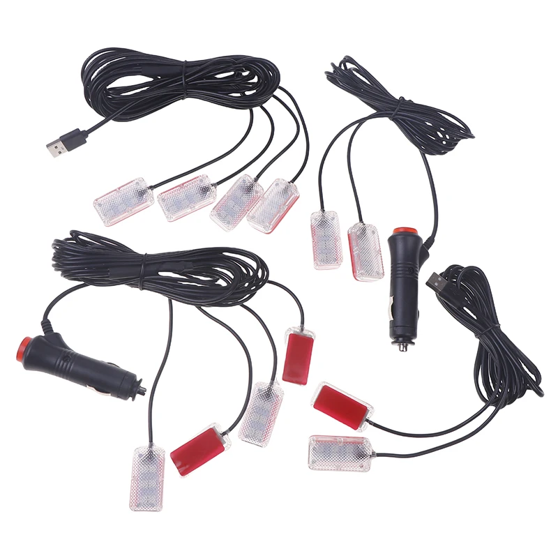 

Светодиодный салон автомобиля, окружающий свет для ног, USB/сигарета, авто светодиодный атмосферный декоративный светильник, комплект светодиодных фонарей для ног, автомобильные аксессуары