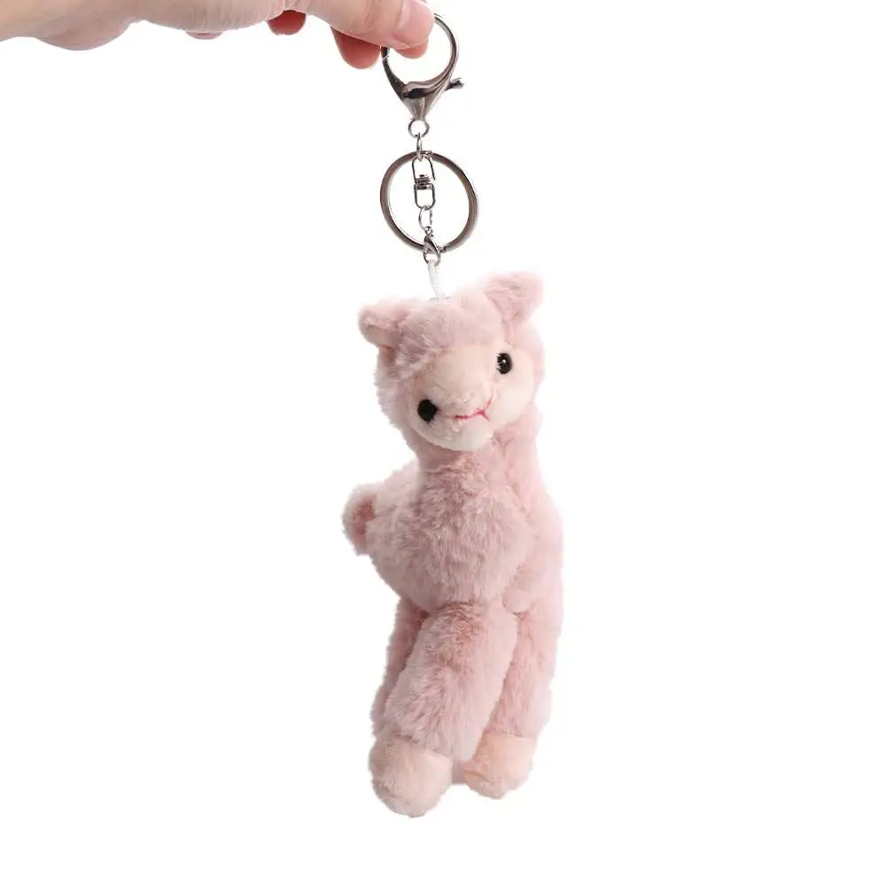 

Kids Gift Bag Decoration Backpack Accessory Key Trinket Animal Keyring Alpaca Keychain Stuffed Toy Keychain Sheep Key Ring