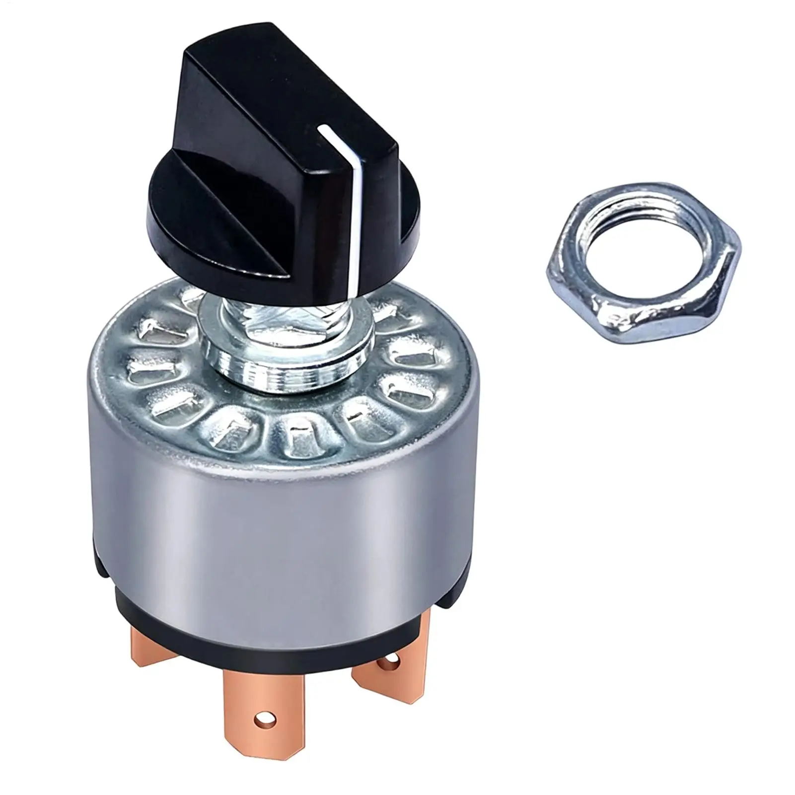 4 Positions Selector Knob Dustproof 3 Speed 16A 120VAC 12A 250VAC 5 Terminal Blocks 30 Degree Load Circuit Knob Selector Switch