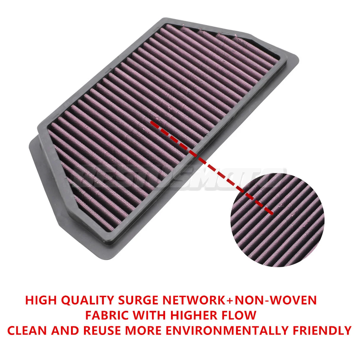 Motorcycle Air Intake Filter Cleaner High Flow Non-woven Fabric Air Filter For Honda CBR600RR CBR600 RR CBR 600 RR 2007-2018