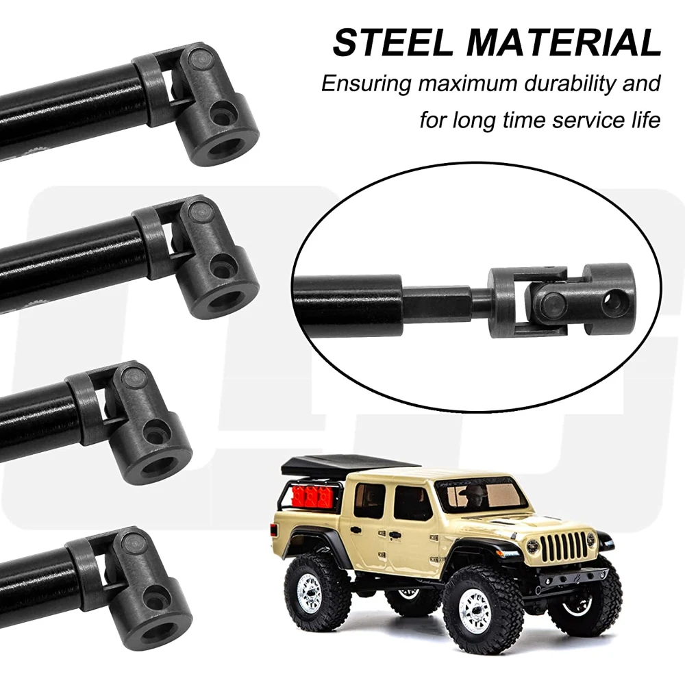 Esilun Center Driveshaft Steel Drive Shaft for Axial SCX24 Jeep Gladiator AXI00005 Upgrate Accessories