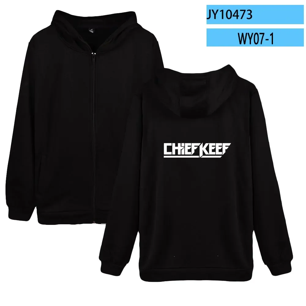 Rapper Chef Keef Reiß verschluss Hoodie Frauen Männer Harajuku Sweatshirt Y2k Streetwear Hip Hop Reiß verschluss Kapuzen jacke Casual Sportswear