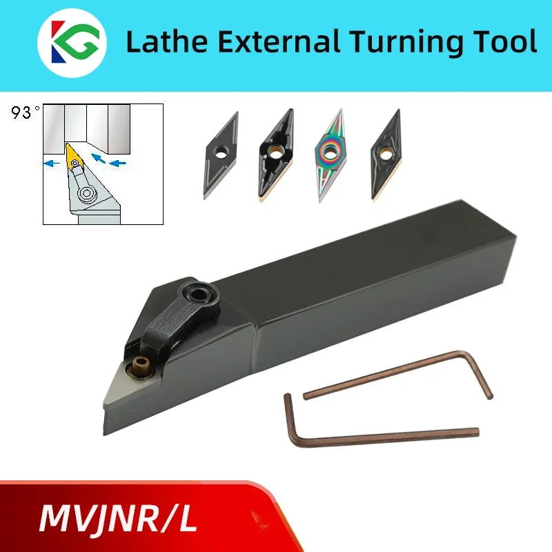 Torno Conjunto de Ferramentas de Corte para Inserção de Carboneto Vnmg Suporte de Ferramenta de Torneamento Externo Mvjnr2023 Mvjnr1616 Mvjnr2525 Mvjnr3232