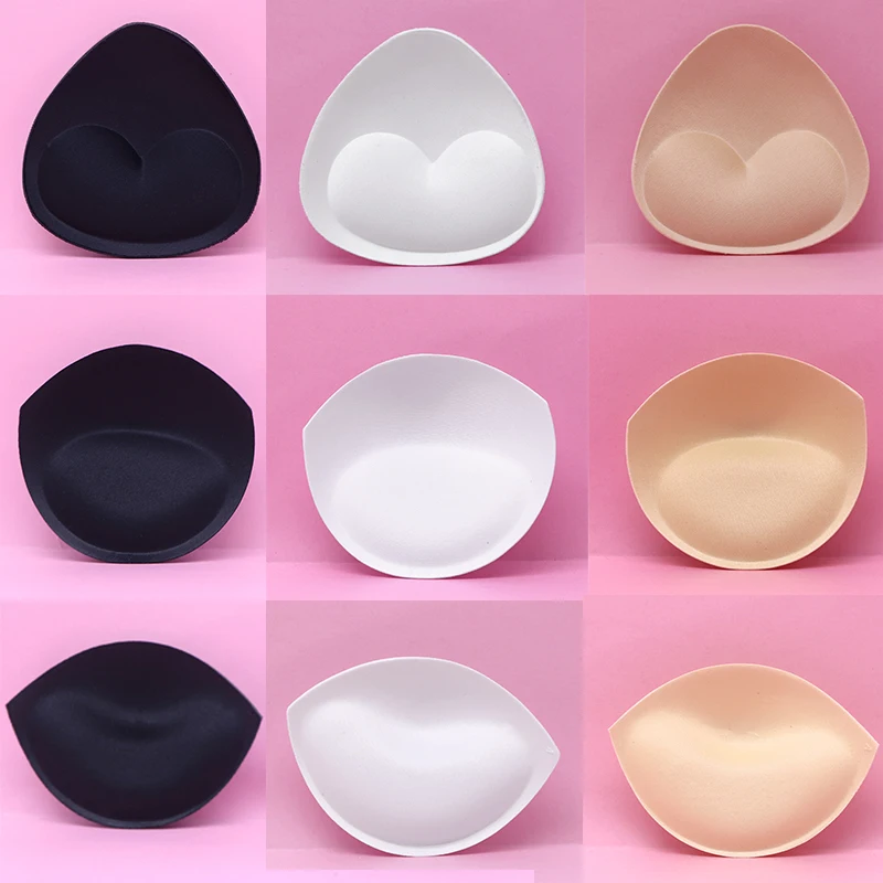 6pcs/3pair Sponge Bikini Bra Pads Push Up Breast Enhancer Removeable Bras Padding Inserts Cups for Swimsuit Padding Intimates