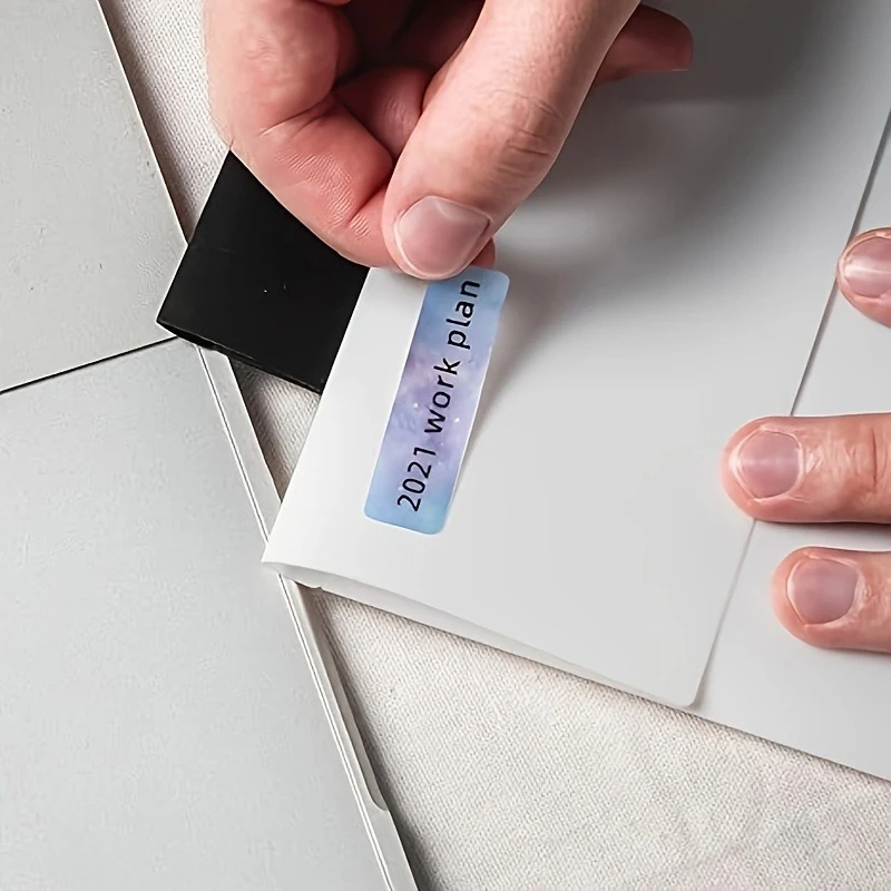 Thermal Printer Sticker 12mmx40mm Fruit Animal Sakura Pattern For P12 P15 M1 P50 D30 Q30 Printer Label Paper Waterproof