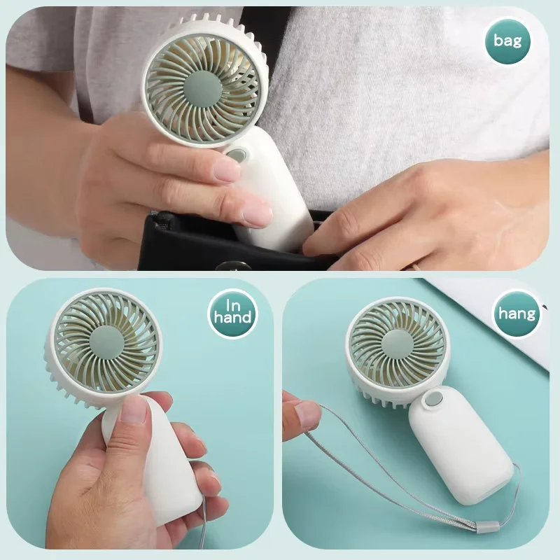 Mini Handheld Fan Portable Handheld Mini Desktop Fan for Indoor Outdoor Travel Camping