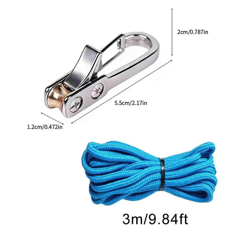 2-20 Pack Retractable Rope with Roller Tensioner, Heavy Duty Tie Down Rope for Camping, Boating, Storage & Outdoor Use